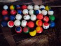 36 колекционерски топки от игра с знамената на тях от Световното по футбол