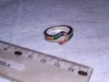 РАЗКОШЕН СРЕБЪРЕН АРТ ПРЪСТЕН РОДИРАНО СРЕБРО 925 ИНКРУСТИРАН с РАЗНОЦВЕТНИ СКЪПОЦЕННИ КАМЪНИ 38590, снимка 15