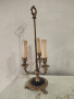 Стара настолна лампа тип свещник, снимка 1 - Настолни лампи - 44836195