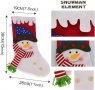 Нови 2 броя големи Чорапи Украса Декорация Коледа Празници, снимка 6