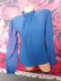 Турско синя официална блуза С/М, снимка 1 - Блузи с дълъг ръкав и пуловери - 41375568