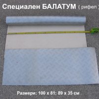 НОВ Италиански Специализиран Релефен БАЛАТУМ 100 x 81 / 89 x 35 см Подова Настилка тип РИФЕЛ БАРТЕР, снимка 1 - Балатуми - 44454335