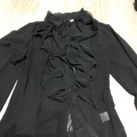 Черна риза Sorbet, снимка 3 - Ризи - 35947461