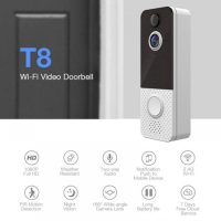 T8 видео звънец 1080P безжичен WiFi със звънец звънец камера, снимка 6 - Друга електроника - 41004110