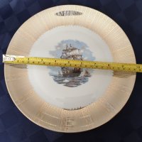 Порцеланова чиния-Бавария с богата позлата, снимка 2 - Чинии - 35873336