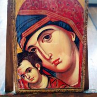 Икона на света Богородица с Младенеца, снимка 1 - Икони - 44291546