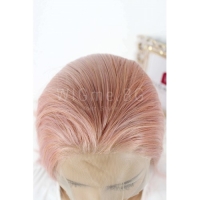 Дълга на права розова лейс фронт перука Елинор, снимка 9 - Аксесоари за коса - 36057274
