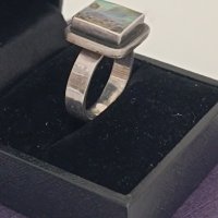 Красив сребърен пръстен маркиран #ВВ2, снимка 2 - Пръстени - 44326947