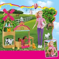  Детска играчка Кукла ветеринар с селскостопански животни, снимка 4 - Други - 44199778