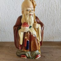 Статуетка алабастър на Китайски мъдрец., снимка 1 - Антикварни и старинни предмети - 42290437