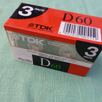 Нови TDK D60 Аудио касети 3 броя, снимка 3 - Аудио касети - 36264447
