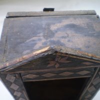Стара кутия за часовник с интарзия, снимка 5 - Други ценни предмети - 41842943