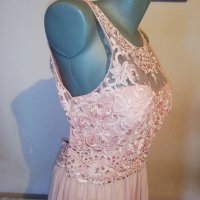 Розова бална рокля Laona р-р Л, нова, с етикет, снимка 4 - Рокли - 35741686