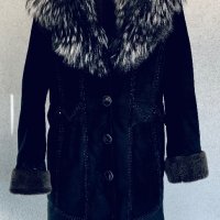 Ново палто/кожух от агнешка кожа и полярна лисица, снимка 10 - Палта, манта - 42660556