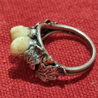 Винтидж пръстен от сребро и злато, снимка 3 - Пръстени - 41937869