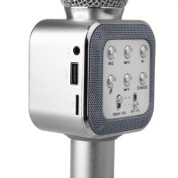 1818 Безжичен караоке микрофон  Bluetooth, С включен говорител и светлини, снимка 5 - Караоке - 35819410