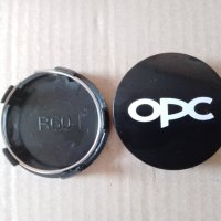 Черни капачки за централен отвор на джанта с лого ОПЦ OPC  кола автомобил ван, снимка 1 - Аксесоари и консумативи - 41557307