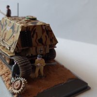 Диорама макет ремонт на танк втората световна, снимка 5 - Колекции - 44489051
