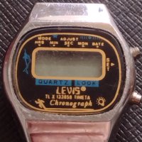 Ретро рядък модел електронен часовник от соца LEWIS CHRONOGRAPH, за КОЛЕКЦИЯ 30206, снимка 3 - Дамски - 40885202