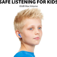 Avantalk Clan K2 - Безжични Bluetooth слушалки за деца, сини, снимка 4 - Bluetooth слушалки - 44532625