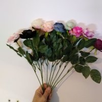 Рози изкуствени, Разлистени, снимка 7 - Изкуствени цветя - 36497999