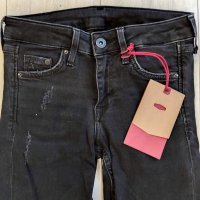 Черни накъсани дънки, снимка 2 - Детски панталони и дънки - 34641598