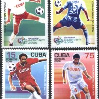 Чисти марки Спорт СП по Футбол Германия 2006 от  Куба, снимка 1 - Филателия - 41614134