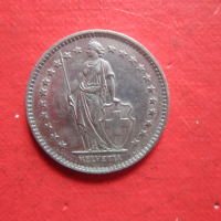 2 франка 1975 Швейцария монета , снимка 3 - Нумизматика и бонистика - 36194173