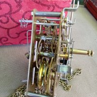 Немски механизъм за стенен часовник , снимка 4 - Антикварни и старинни предмети - 42177671