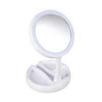 Настолно козметично огледало с LED осветление, снимка 3 - Други стоки за дома - 44758050