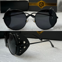 Dita 2023 мъжки дамски слънчеви очила кръгли с кожа 3 цвята, снимка 2 - Слънчеви и диоптрични очила - 44701012