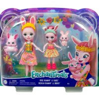 Комплект кукли Enchantimals - Bree Bunny & Twist and Bedelia Bunny & Tappy - зайчета, снимка 5 - Кукли - 40996099