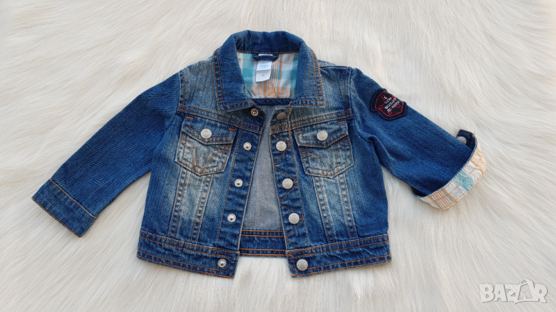 Бебешко дънково яке 3-6 месеца, снимка 1