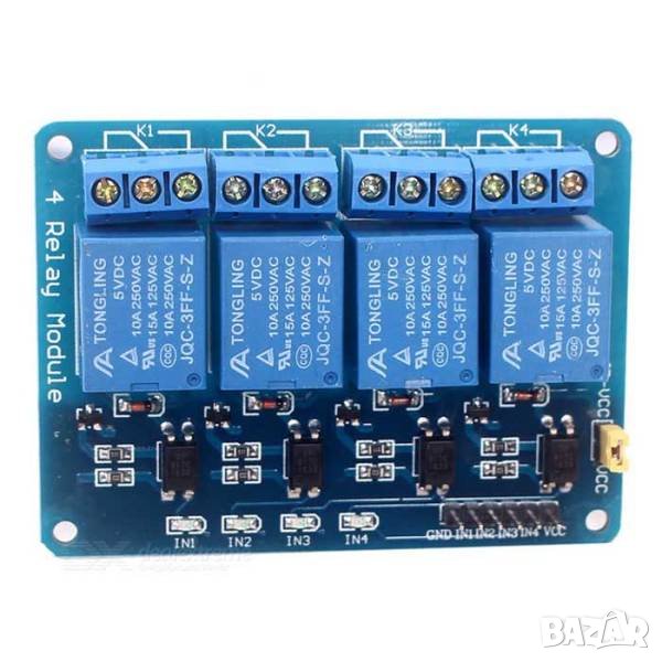 4 канален релеен модул 12V, снимка 1