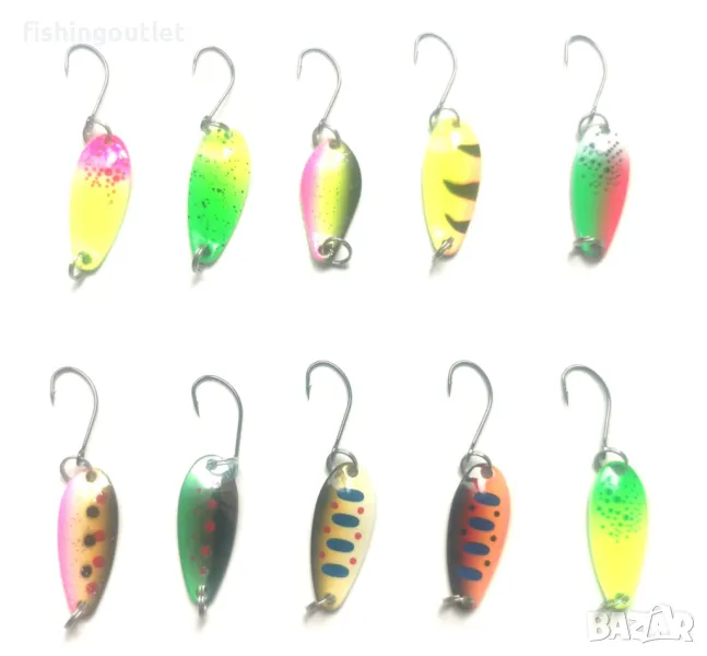 Микро клатушки за пъстърва и кефал Osako ,10 цвята , 2.2гр, снимка 1