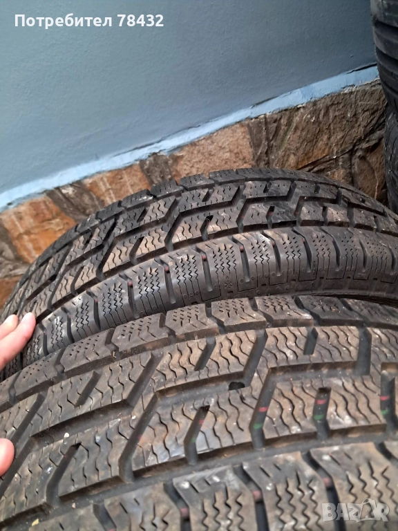 Зимни бусови гуми с джанти 195/65/16 С - 2 броя, снимка 1
