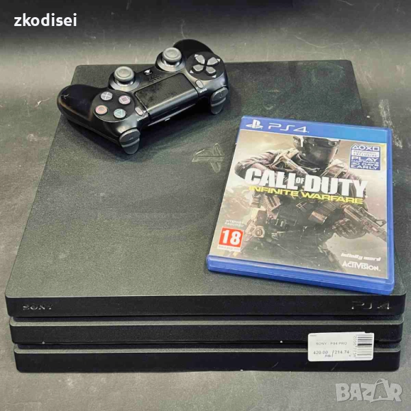 Конзола SONY - PS4 PRO с 2бр. джойстик и 1бр. игра, снимка 1