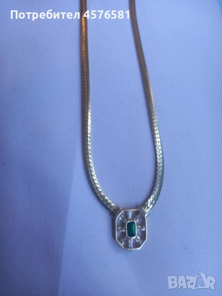 ново колие сребро с позлата 925 налична маркировка, снимка 1