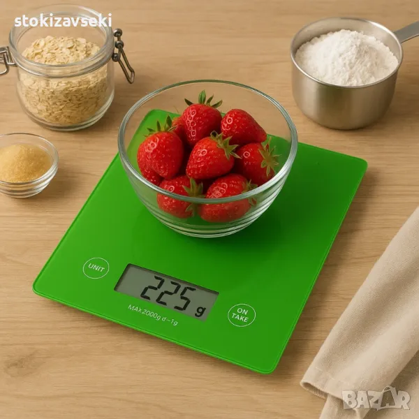 Кухненска везна Voltz, 5 кг., 2хААА батерии, LCD екран, снимка 1