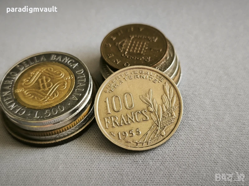 Монета - Франция - 100 франка | 1955г., снимка 1