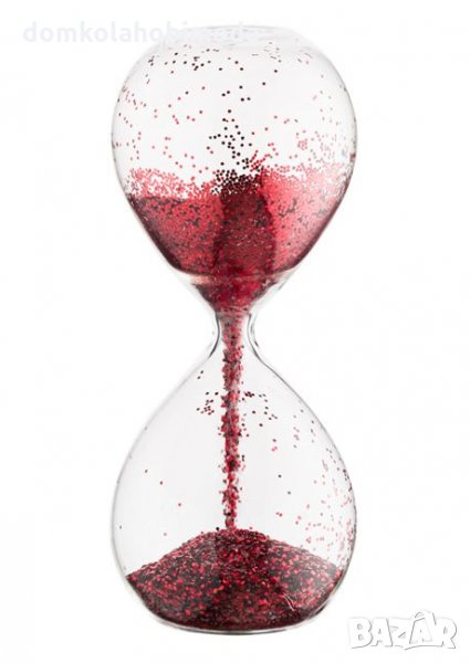 Стъклен Пясъчен часовник, 6x17 см, снимка 1