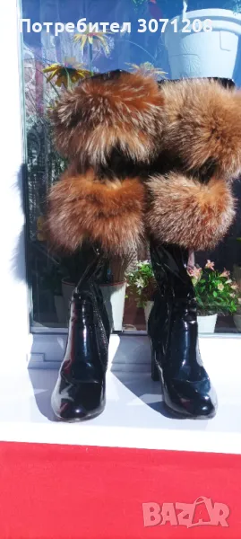 Предлагаме ботуши,чизми, и боти с лисичи косъм по поръчка., снимка 1