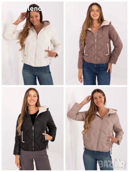 Дамско преходно яке с джобове, 4цвята , снимка 1