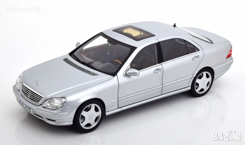 Mercedes-Benz S-Class S55 AMG W220 1999 - мащаб 1:18 на NOREV моделът е нов в кутия, снимка 1