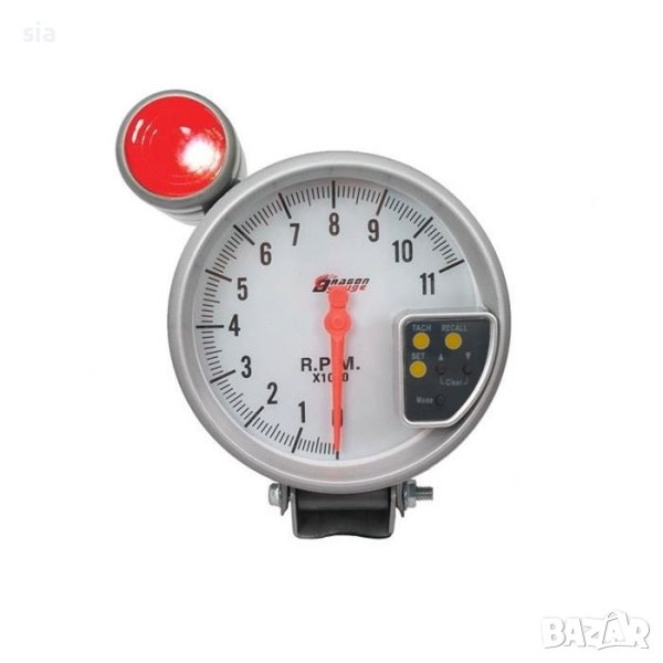 Оборотомер, бял, 5" (120мм ), снимка 1