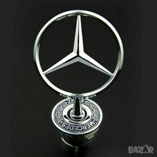 Емблема преден капак MERCEDES 44мм C E S CLK, снимка 1