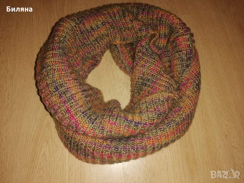 Дамски зимен плетен шал, снимка 1