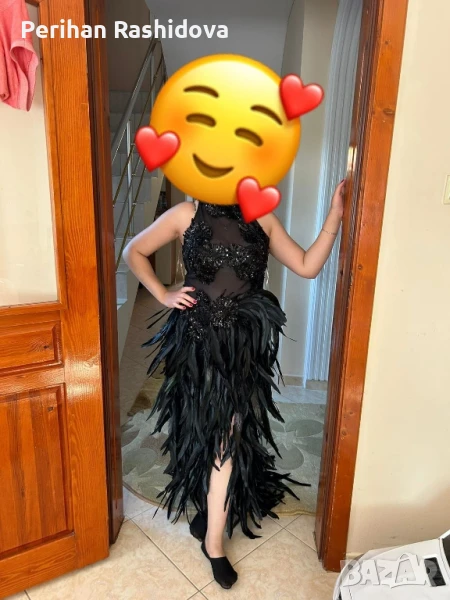 Черна елегантна рокля , снимка 1