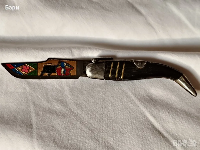 Рядък малък сгъваем нож НАВАХА-ТОЛЕДО/NAVAJA-TOLEDO XIXвек, снимка 1