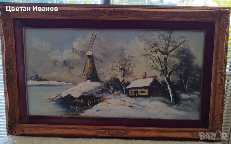 Рисувана картина с размери 125/75, снимка 1